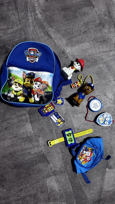 Щенячій патруль , рюкзак, ночнік, 3 машинки