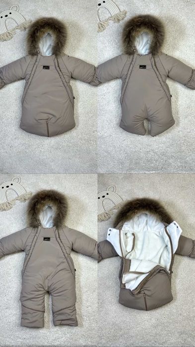 Дитячий зимовий комбінезон у подарунок нова шапочка зимова