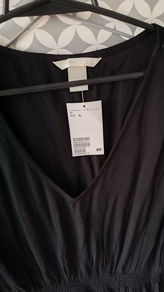 Czarna sukienka h&m xl  nowa z metka
