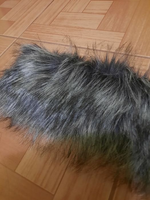 Мех мех хутро сіре чорне