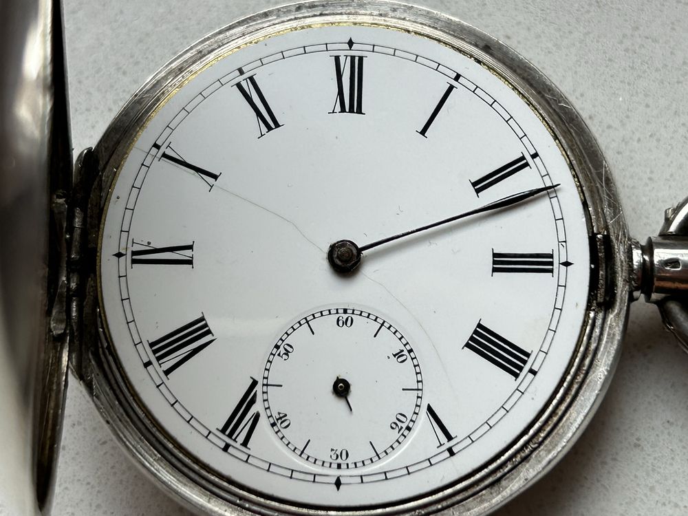 Omega zegarek kieszonkowy Srebro 925 kryty ok.1905r