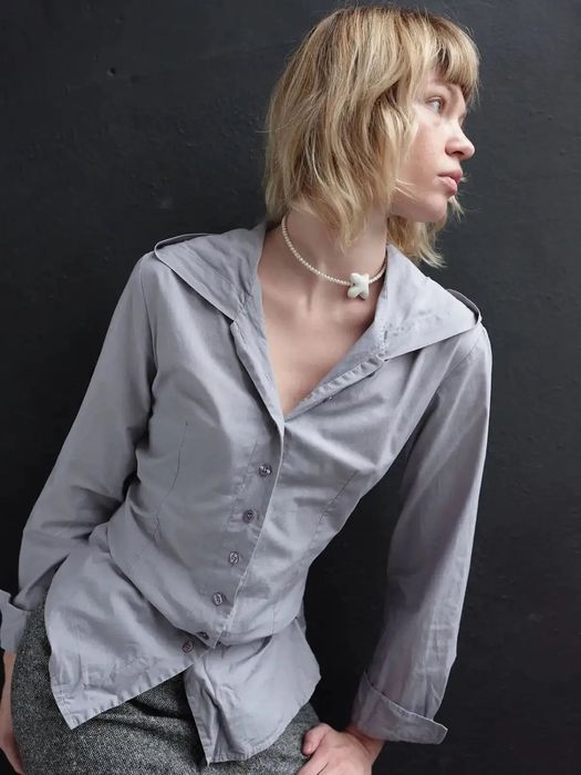 Кольє Tsvite Teren MYRNI з перлинами та пташкою