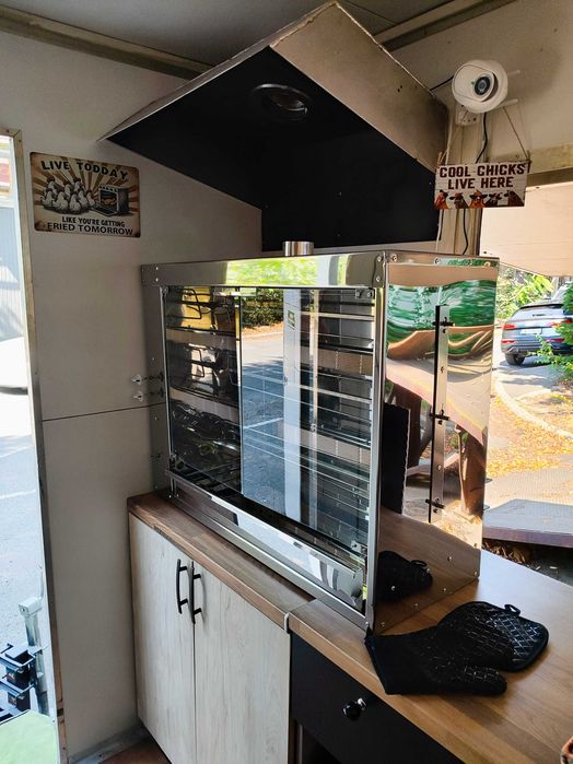 Przyczepa gastronomiczna, food truck, kurczak z rożna, gotowy biznes