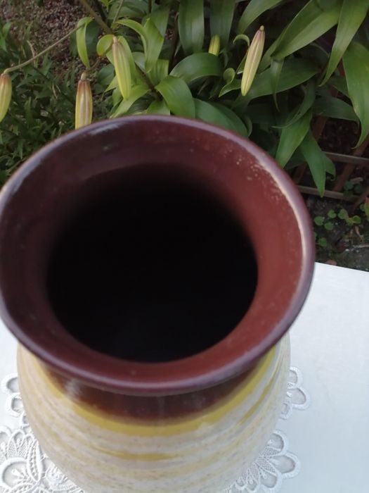 Duży wazon ceramiczny, sygnowany. Vintage