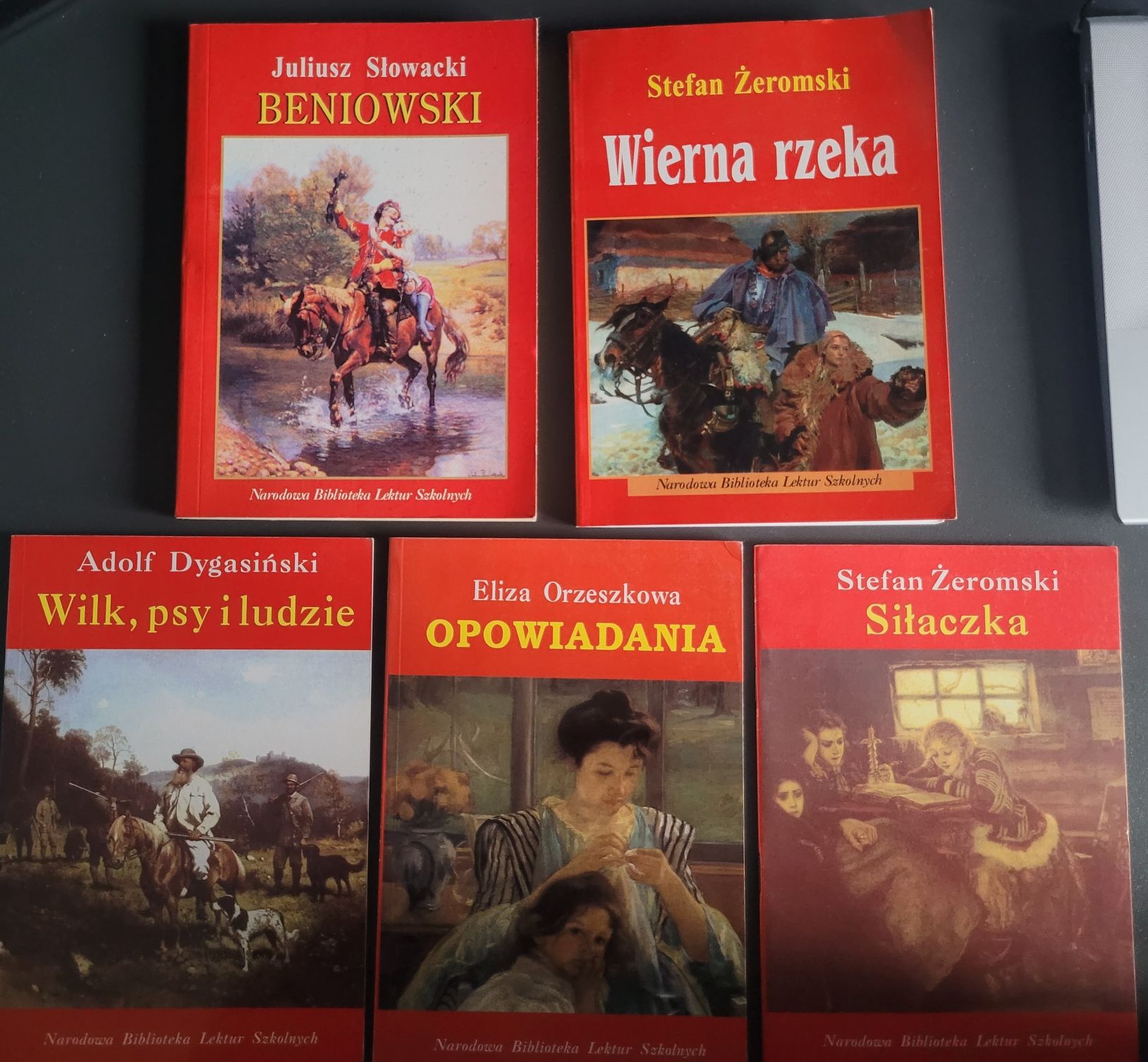 5 książek, zbiór: Narodowa Biblioteka Lektur Szkolnych