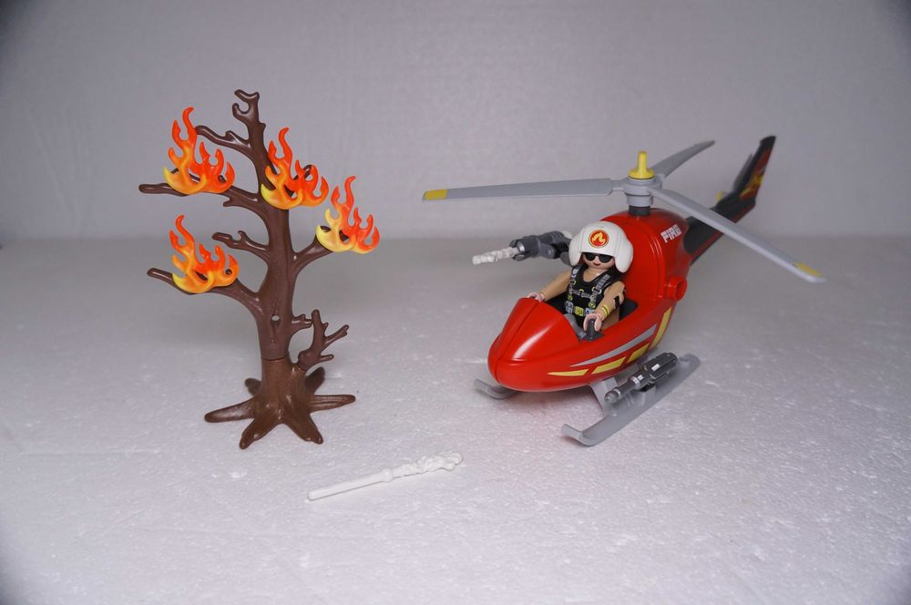 Playmobil 934 Mały Helikopter Śmigłowiec Straży Pożarnej Straż