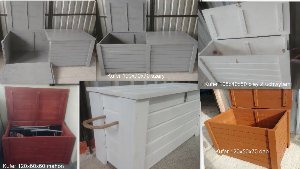 Kufer Drewniany Kuferek Skrzynia XL 120x50x50 Cała Polska