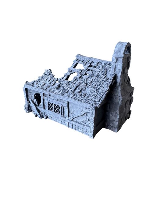 Zrujnowana chałupa, druk 3D do gier bitewnych