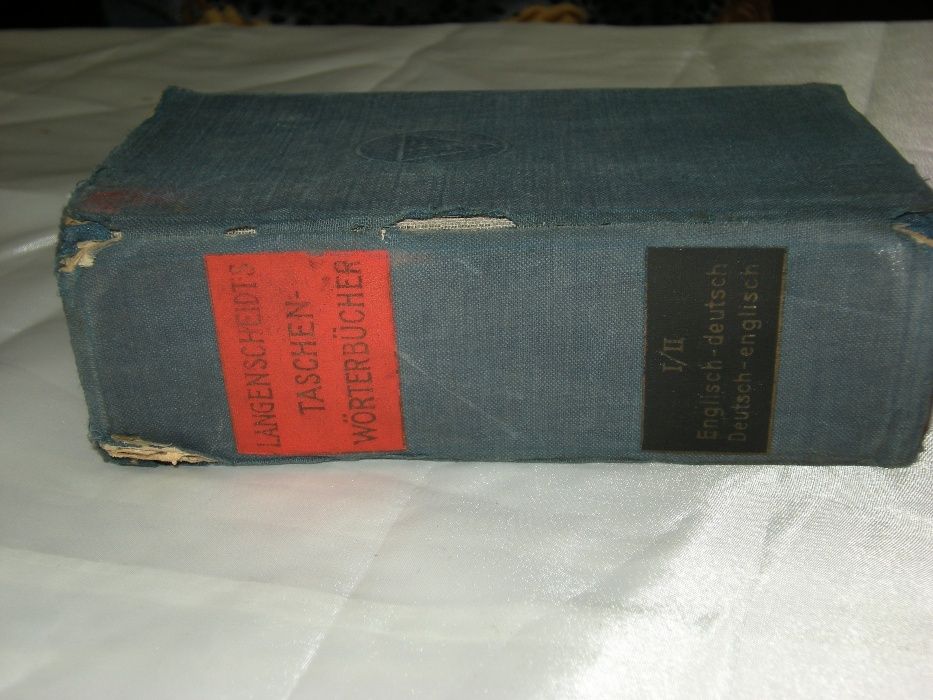 Słownik kieszonkowy z 1911 angielski-niemiecki H. Lindemann Biały Kruk
