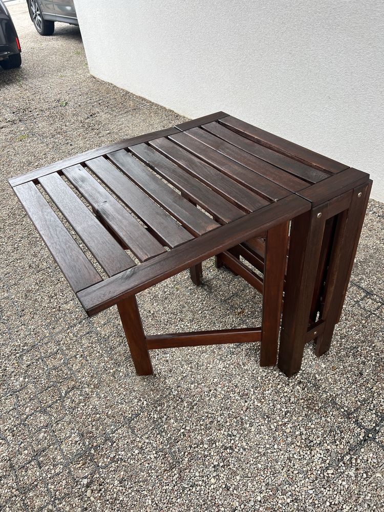 Stół ogrodowy ikea Applaro drewniany składany
