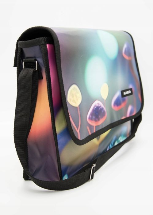 UNIKAT torba laptop 3 w 1 egz. baner grzybki mushrooms psychedelic NOW