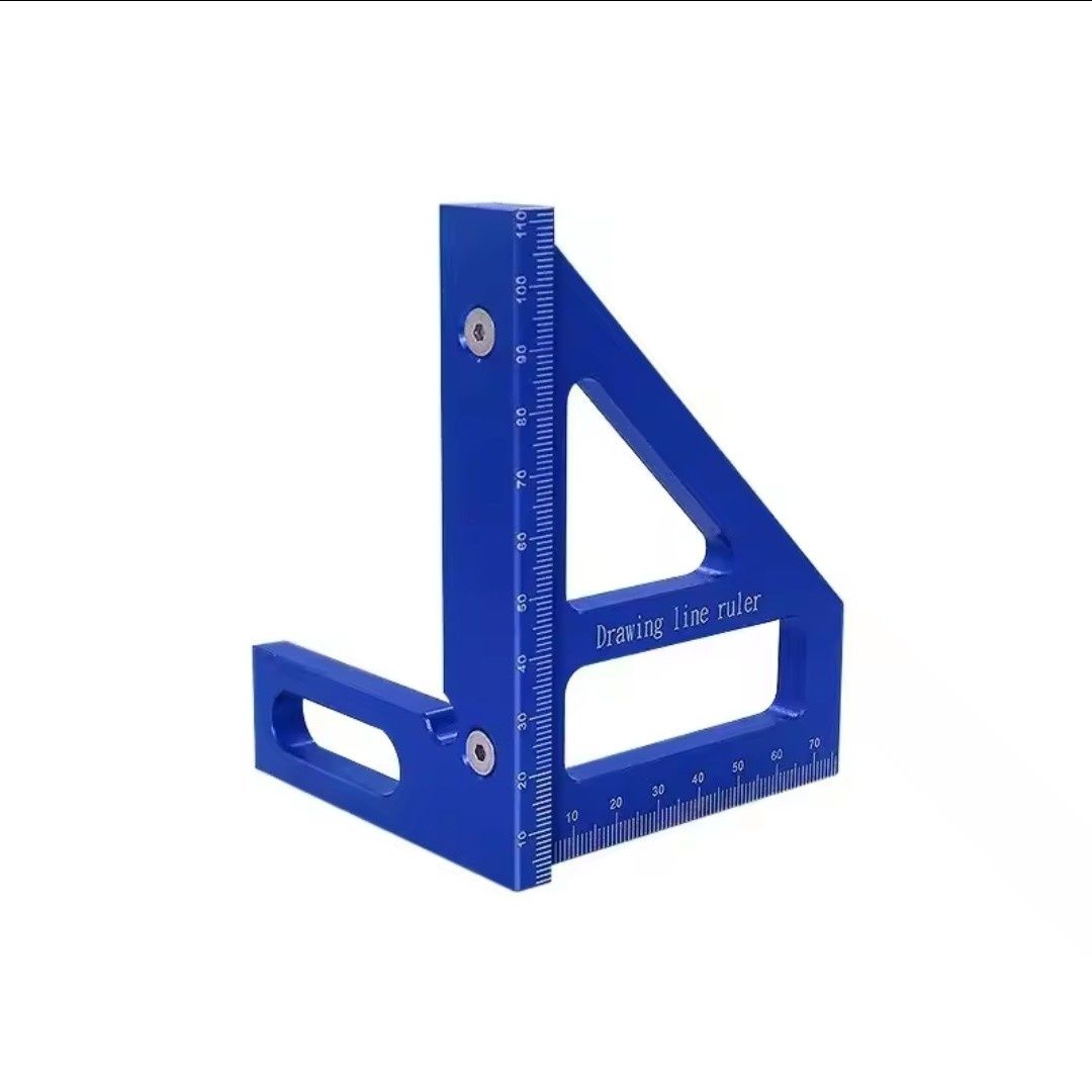 Kątomierz Kątownik kwadratowy aluminiowy 3D gr 45/90 3 kolory