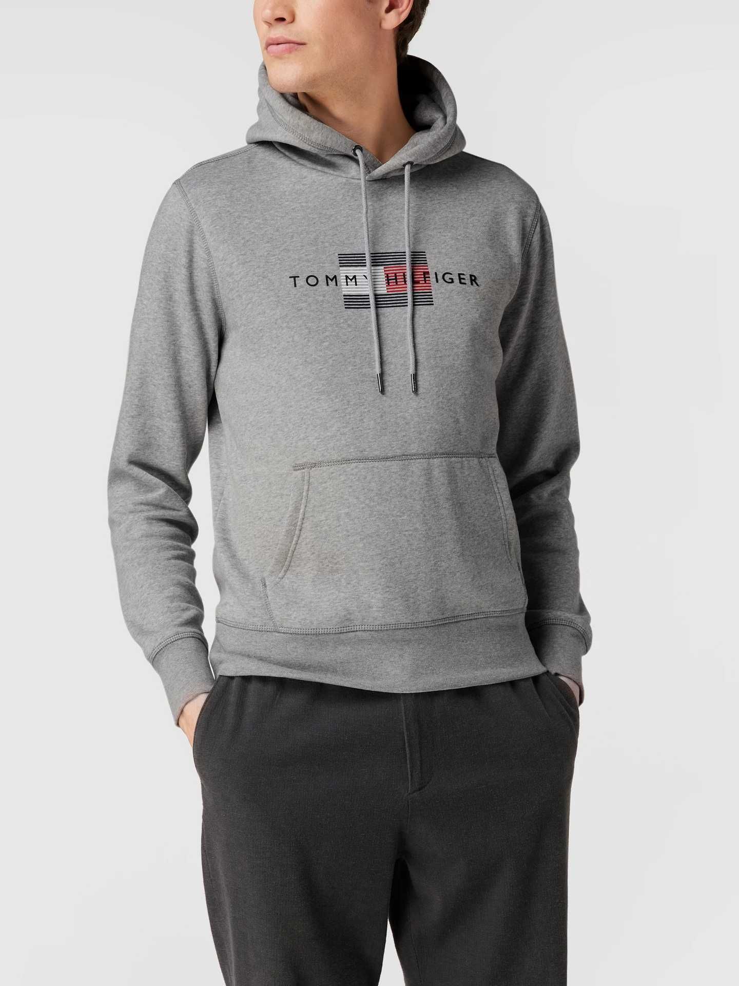 Tommy Hilfiger szara męska bluza z kapturem