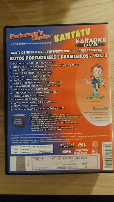 Kantatu DVD - Êxitos Portugueses e Brasileiros - vol.3 ao 10

Se quise