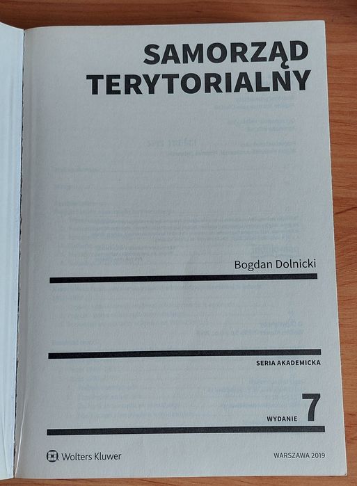 Samorząd terytorialny Bogdan Dolnicki Wydanie 7