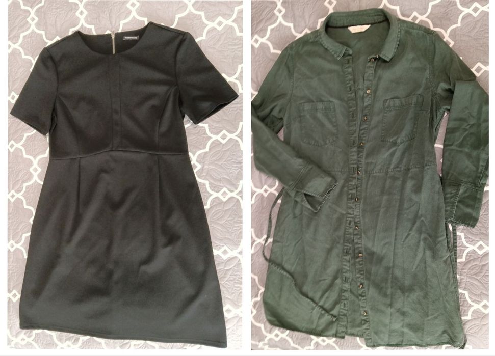 Женская одежда. Джинсы, платья