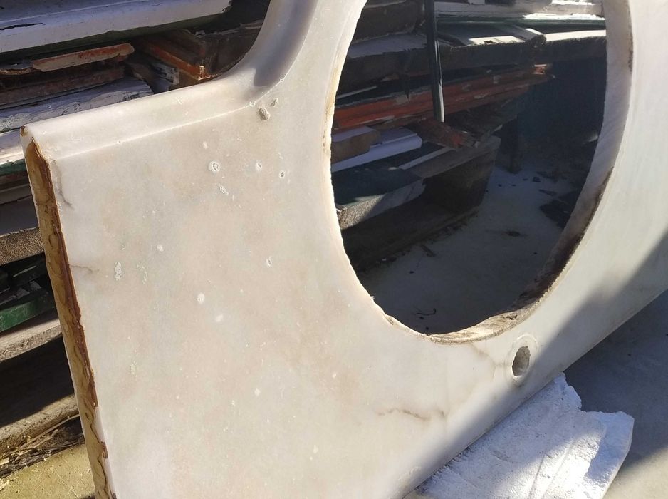 Pedra lavatório em mármore com pia lavatório