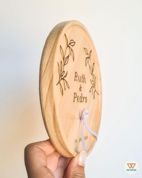 Porta alianças personalizado