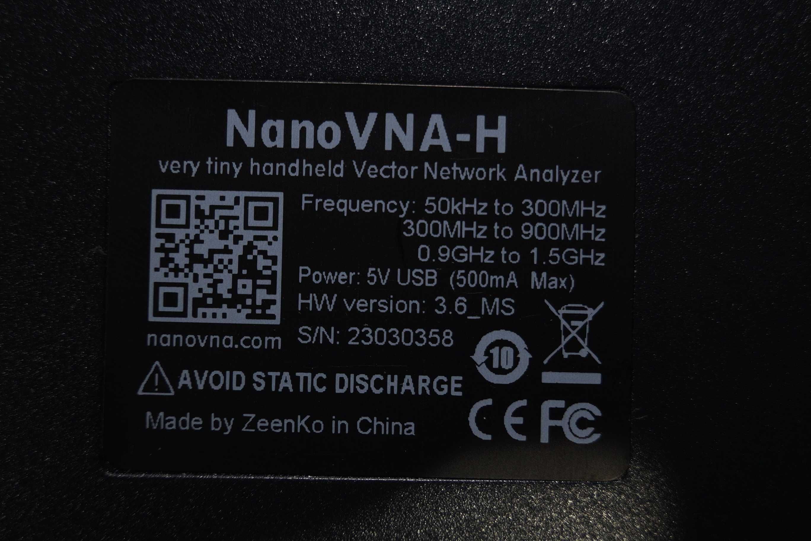 Nanovna-H Wektor analizator sieci antenowy