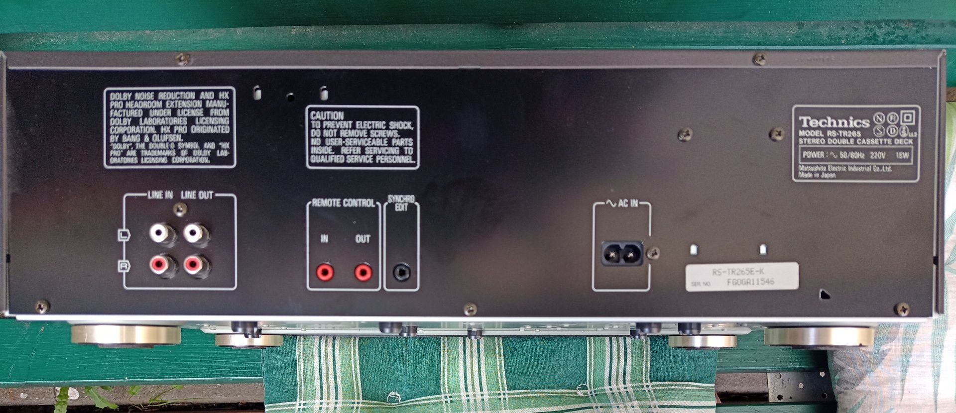 Technics deck magnetofon dwukasetowy RS-TR265