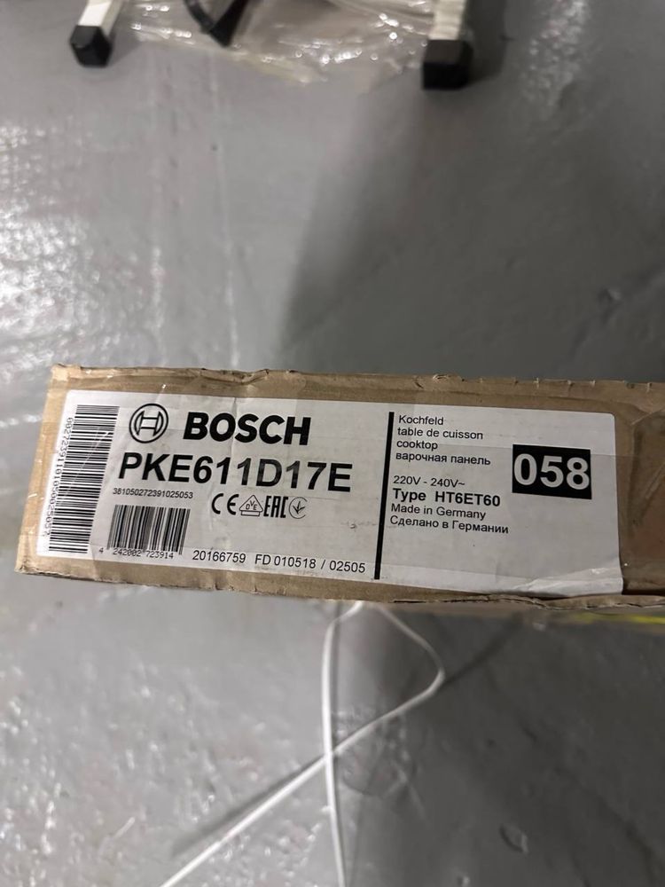Склокерамічна варильна поверхня Bosch PKE611D17E