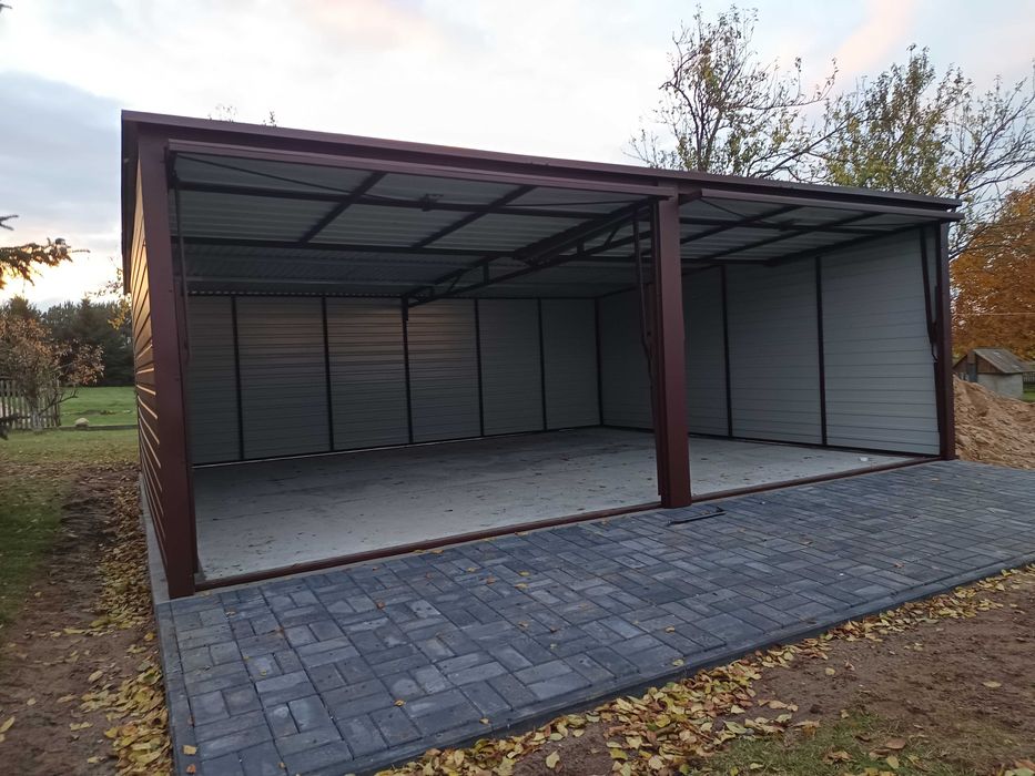 Garaże blaszane garaż blaszany 6x5 7x5 6x6 wiata blaszana profil kolor