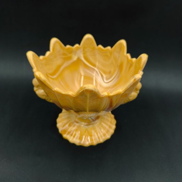 STS Abel Owocarka Misa Patera Szkło Agatowe Chalcedonowe Art Deco