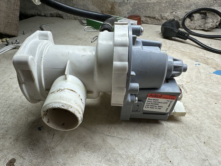 Насос зливний для пральної машини Askoll M332 алюміній обмотка RC0491