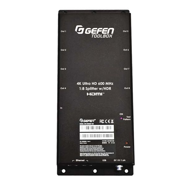 Splitter 1x8 HDMI Gefen GTB-UHD600-18S-RT 4K, HDR, skalowanie – NOWY