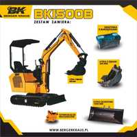 Berger Kraus BK1500B  Nowa Mini Koparka Berger Kraus BK1500B osprzęt 1400kg KUBOTA