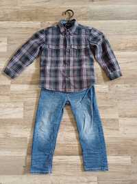 Zestaw dla chłopca 3-4 lata koszula + dżinsy