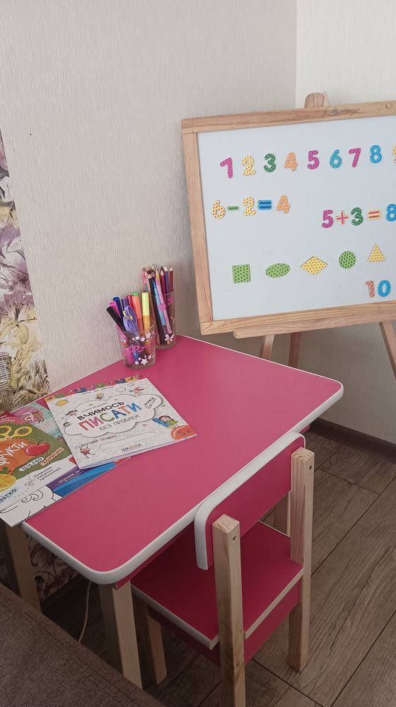 Набір стіл та стільчик дитячий,комплект стул стол для детей