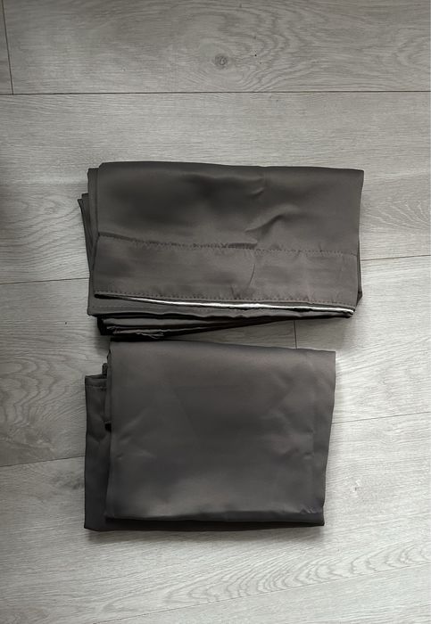 Zestaw 2 Zasłony 140x160cm Zaciemniające Termiczne Z Taśmą Marszczącą