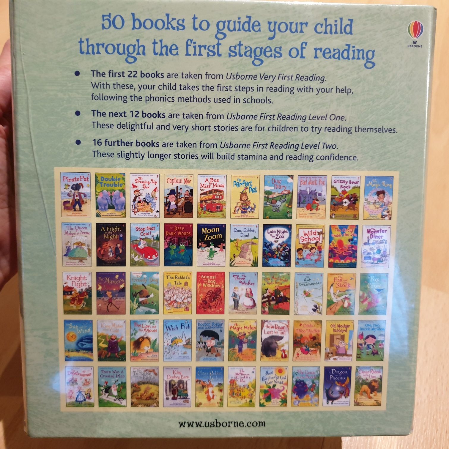 My first Reading library readers 50 ksiazek po angielsku Usborne