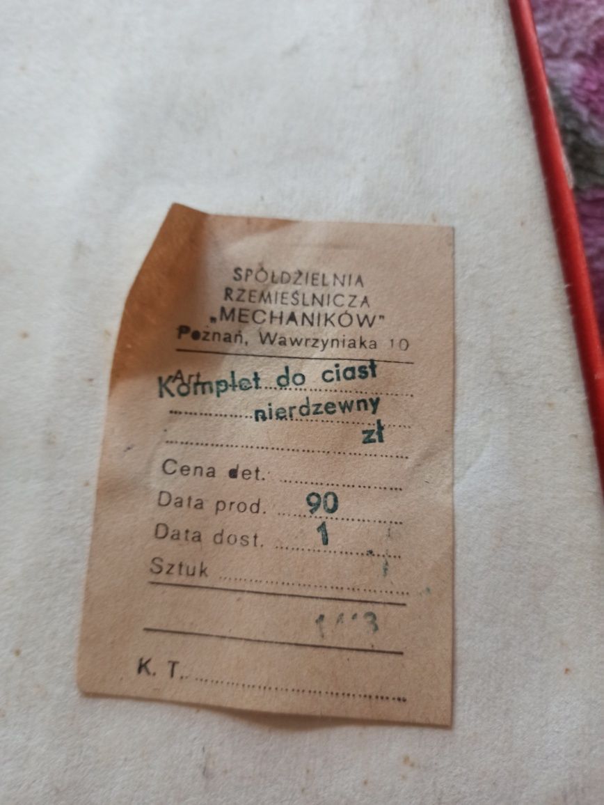 Komplet do ciast