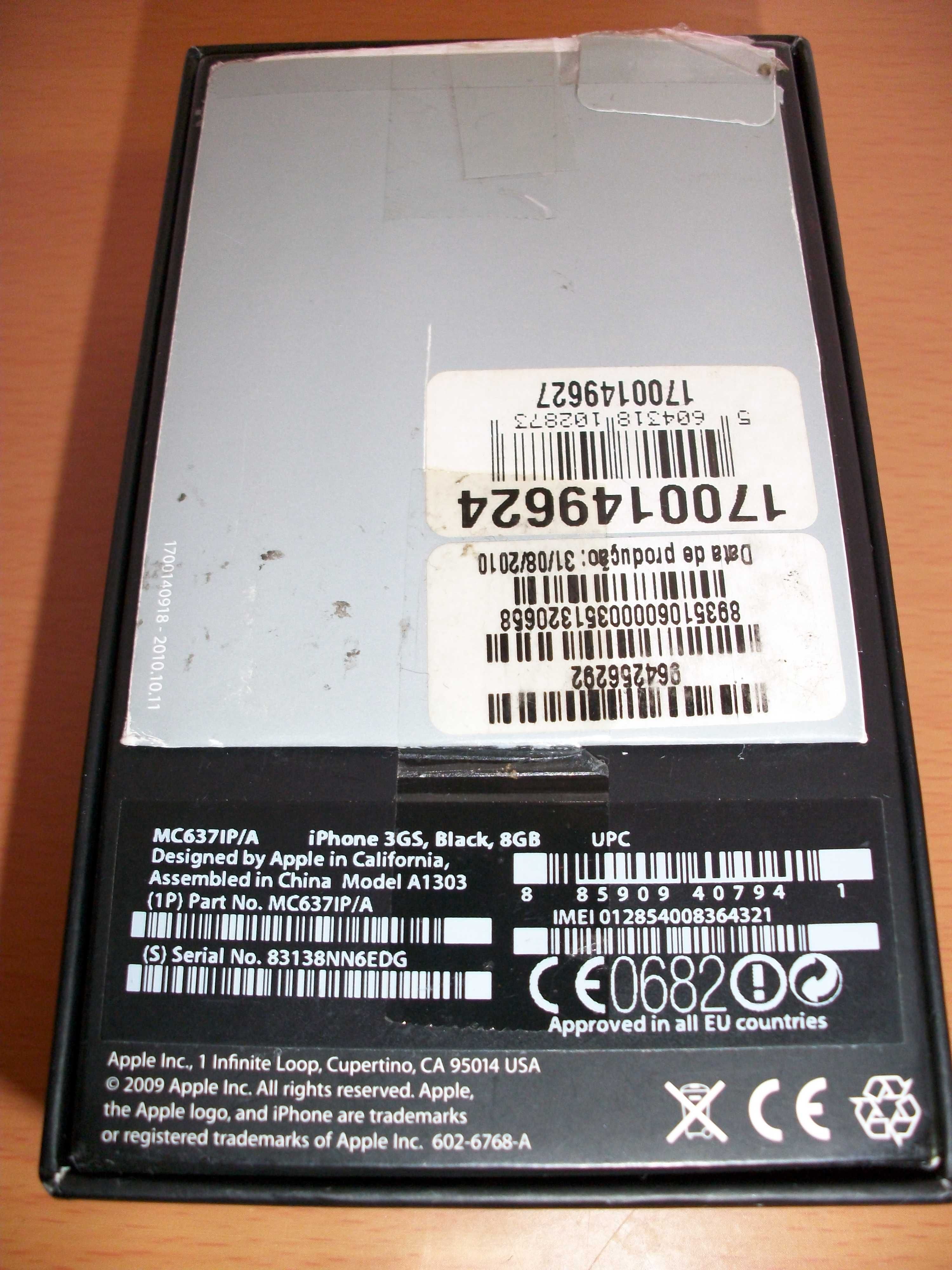 Caixa para Apple Iphone 3GS A1303