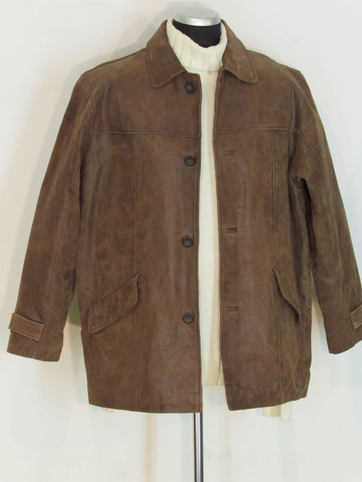 Kurtka skórzana zamszowa męska  JOHN BAMAR r.50