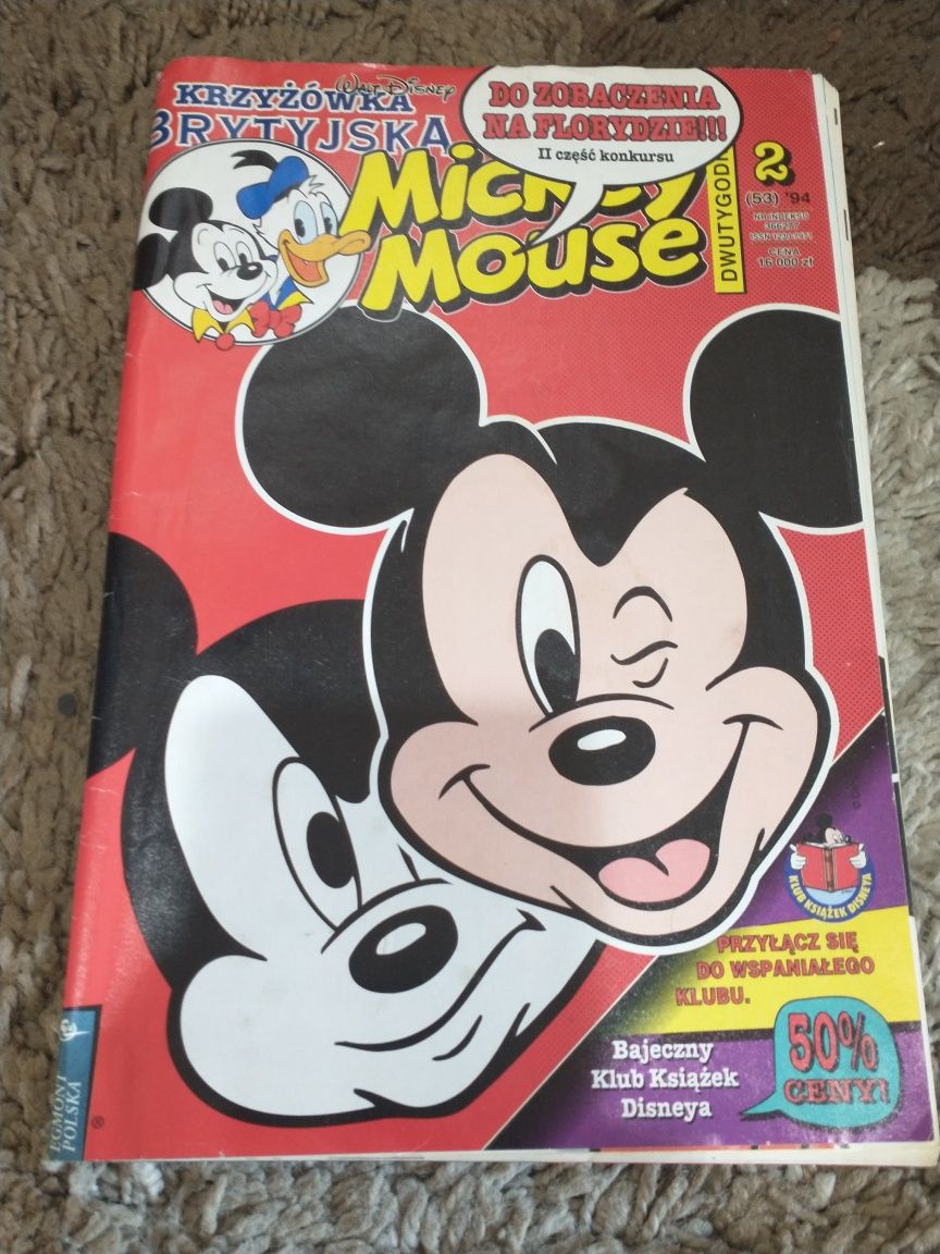 Stary komiks Mickey Mouse Myszka Miki 2/1994