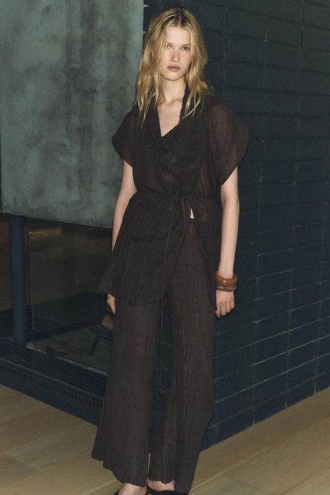 костюм zara лляний новий