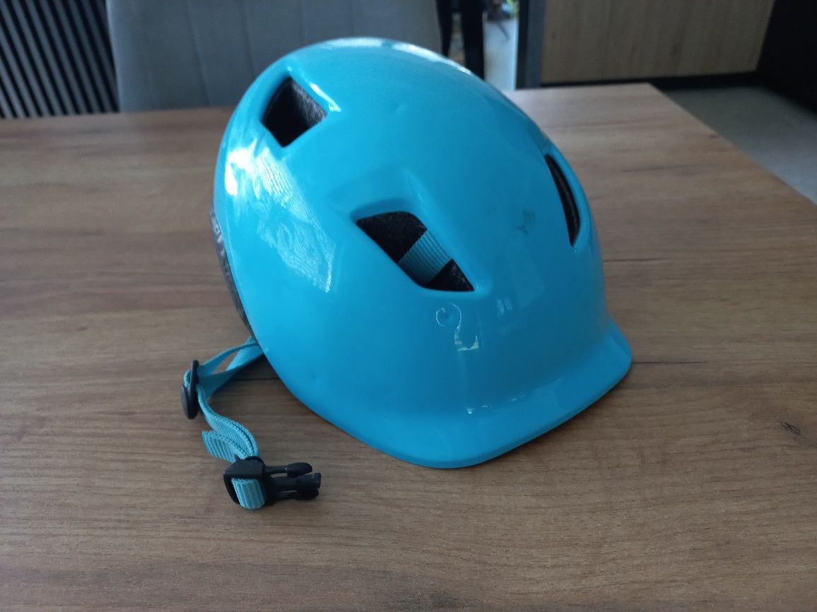 Niebieski kask rowerowy 48cm-52cm unisex Btwin