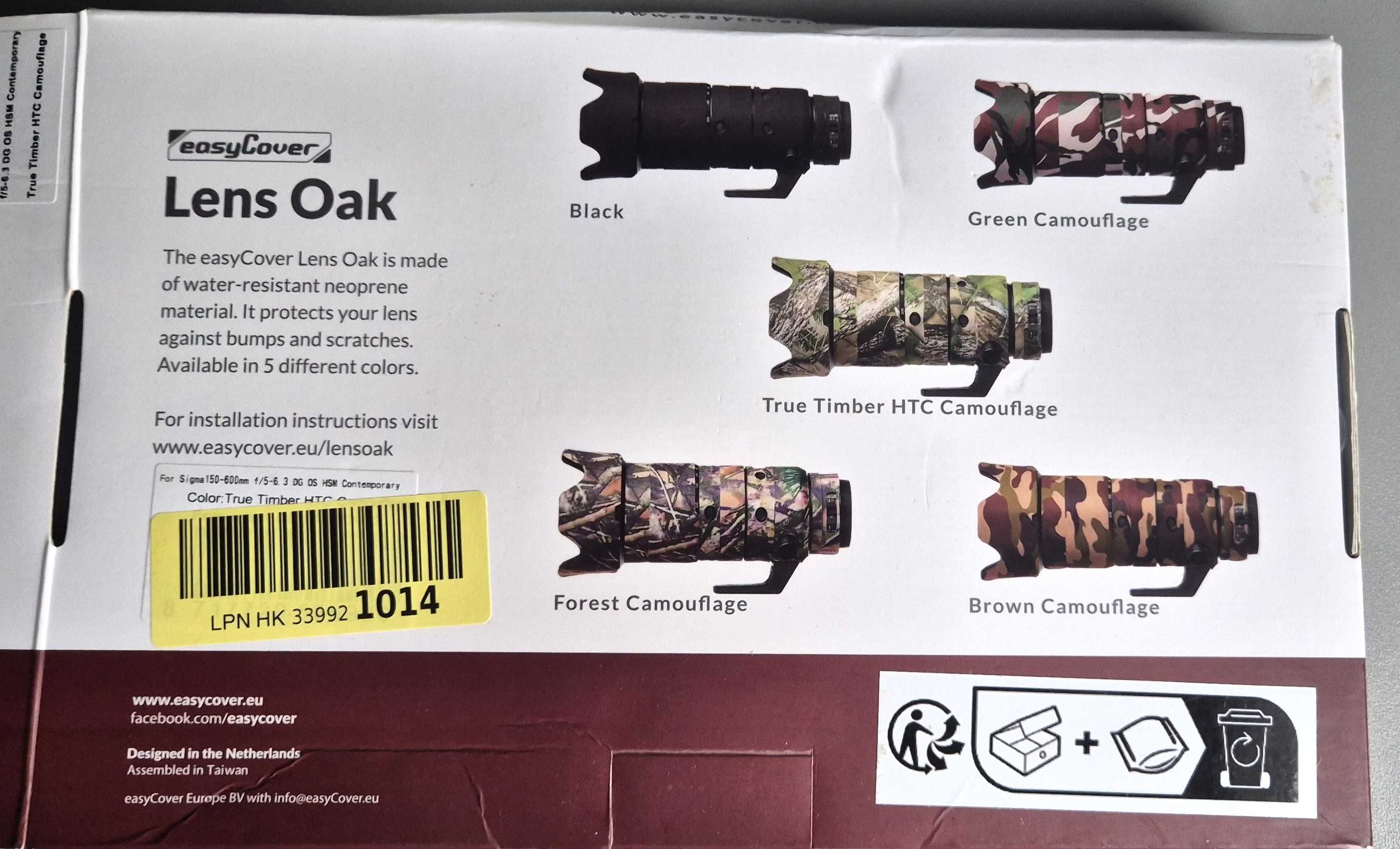 EasyCover Lens Oak Osłona ochraniacz obiektywu do Sigma 150-600 mm