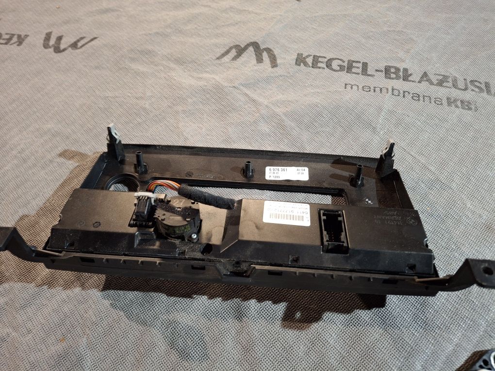 Panel Klimatyzacji Ramka Jedna Strefa BMW E60 E61 LIFT