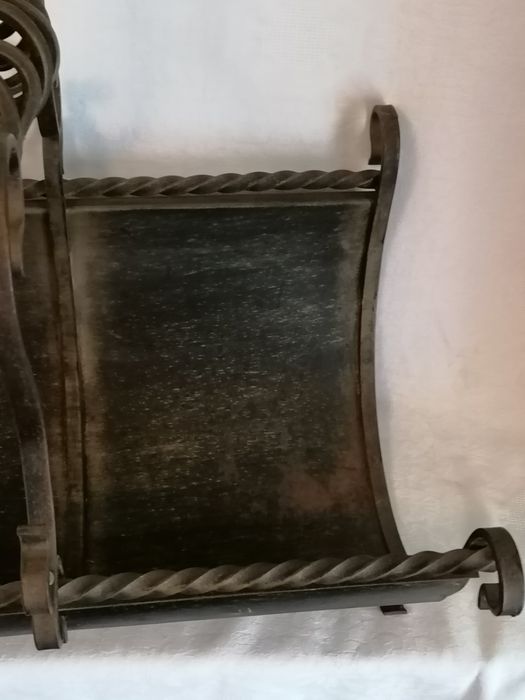 Cesta para lenha ferro forjado