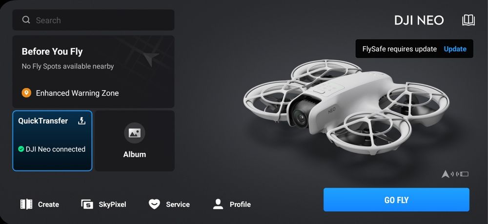 Drone DJI NEO fly more, com extras. Como NOVO!