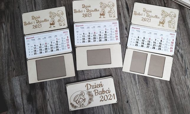 Kalendarz personalizowany dzien babci i dziadka 2 szt