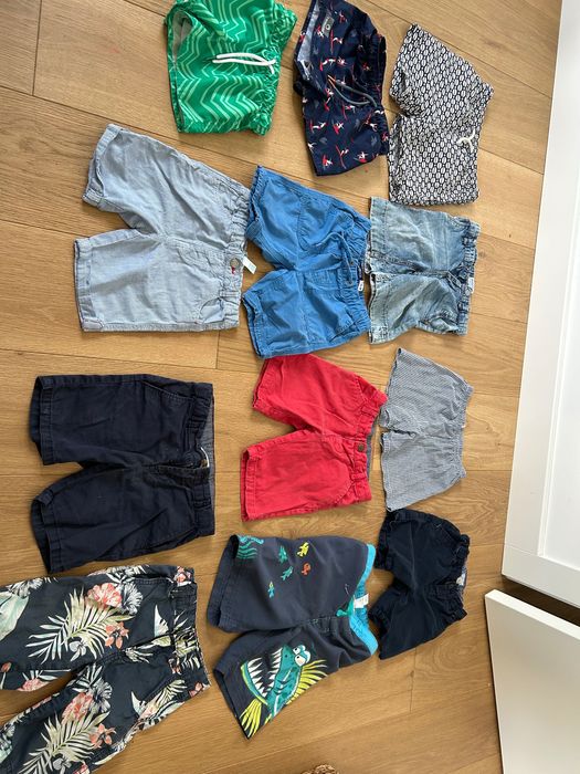 Spodenki paka Zestaw spodenek w tym kąpielowe 92-104