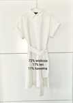 Sukienka Massimo dutti 42 XL kremowa ecru wiskozowa lniana szmizjerka