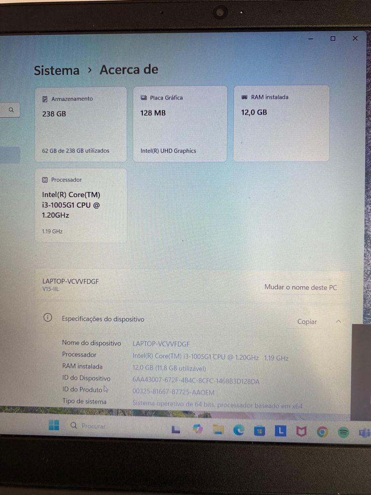 Portatil lenovo