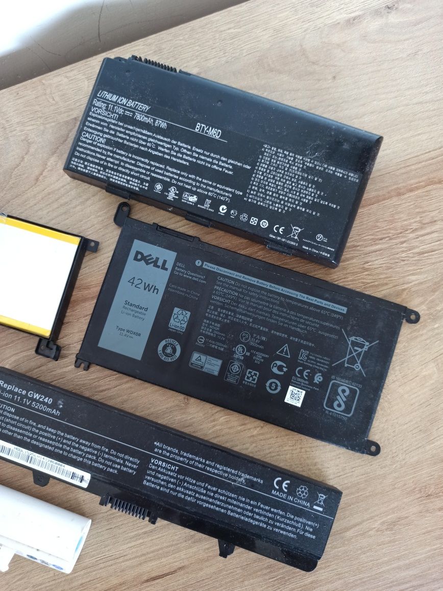 Bateria Zestaw Baterii Dell Asus Laptop