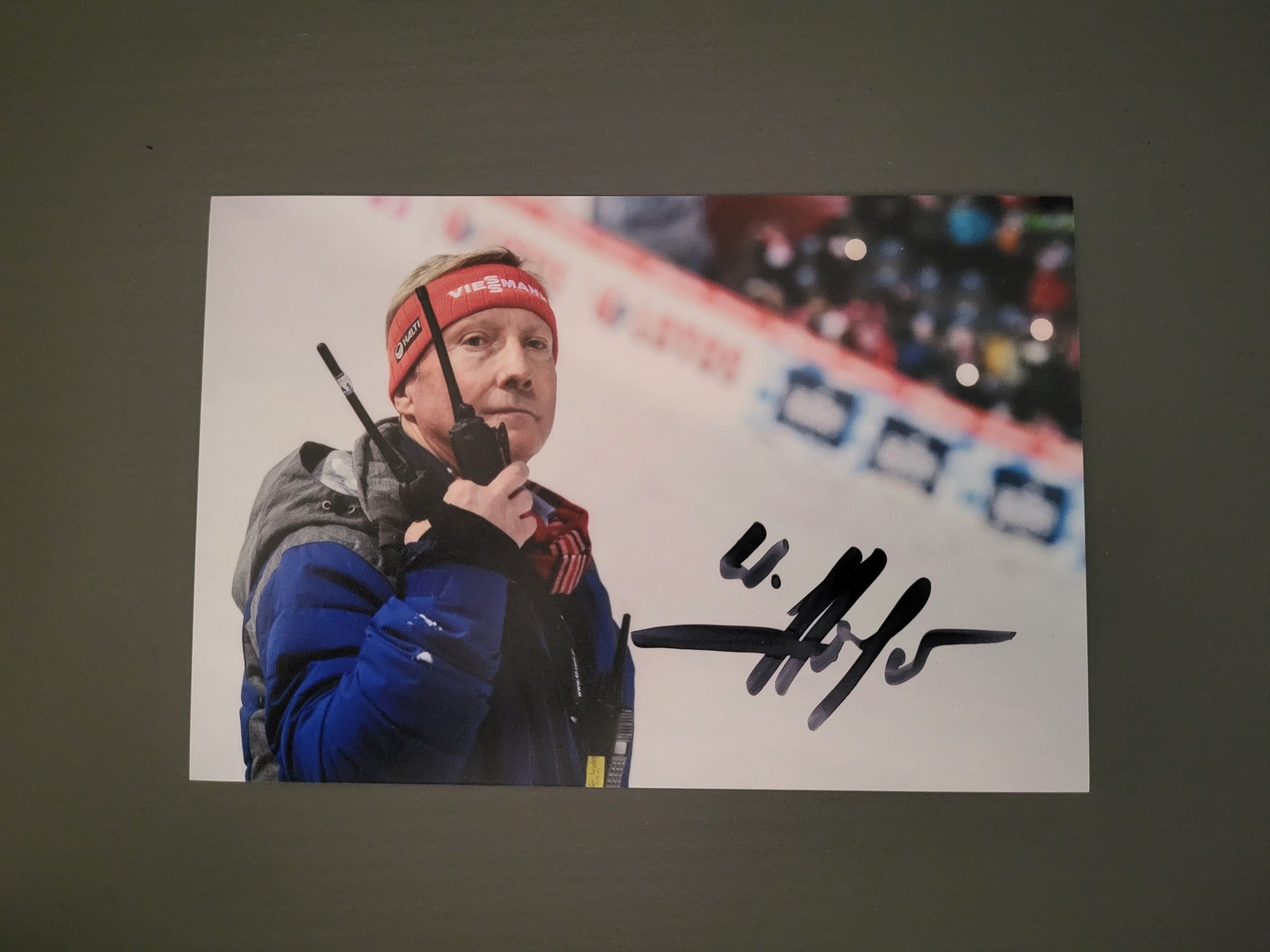 Walter Hofer autograf skoki narciarskie